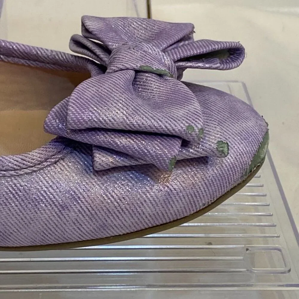3/$20 Bundle •Nordstrom Purple Mary Jane Glitter Toddler Girl Shoes Lavender 12M